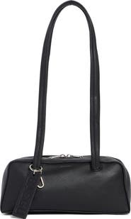 Baggu Small Recycled Leather Bowler Shoulder Bag