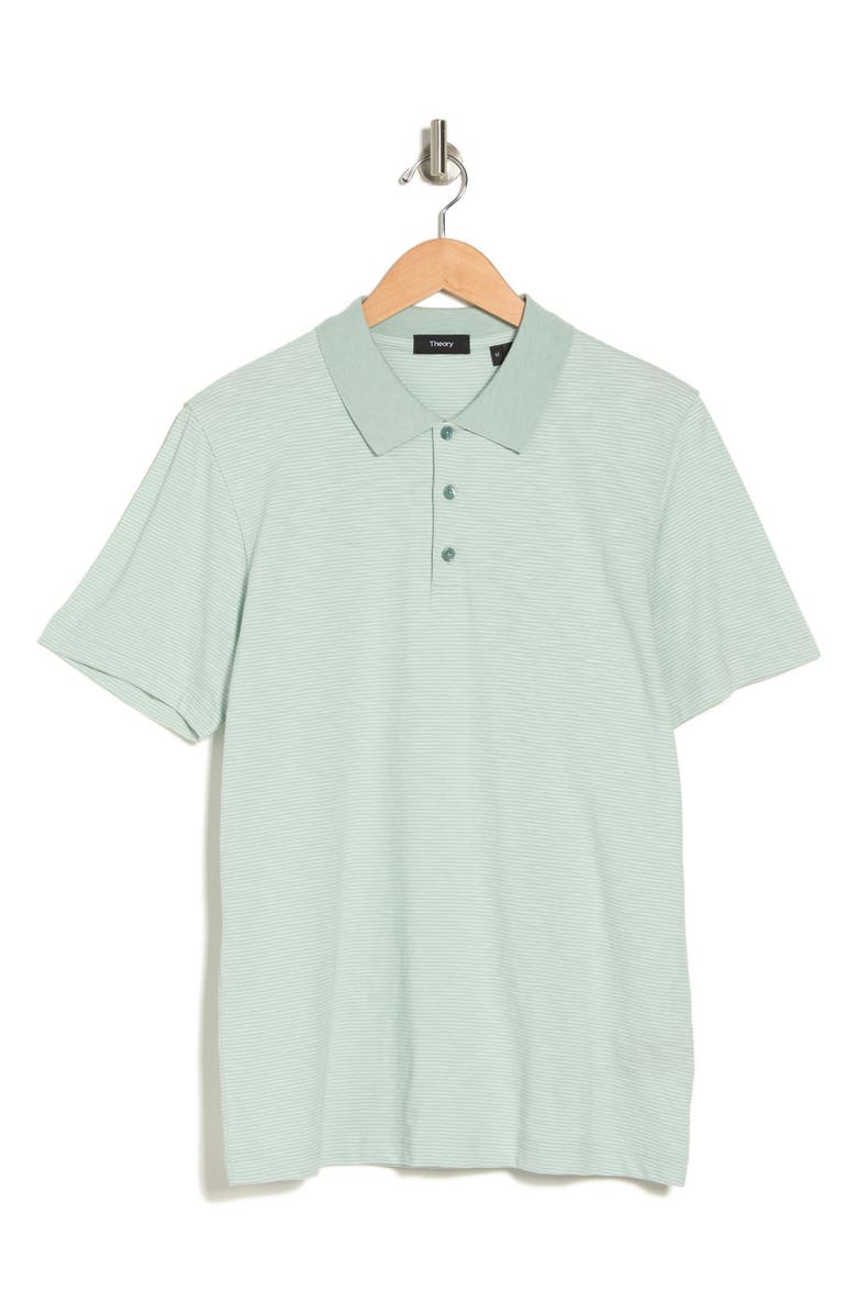 Theory Bron Stripe Cosmos Slub Cotton Polo, Alternate, color,