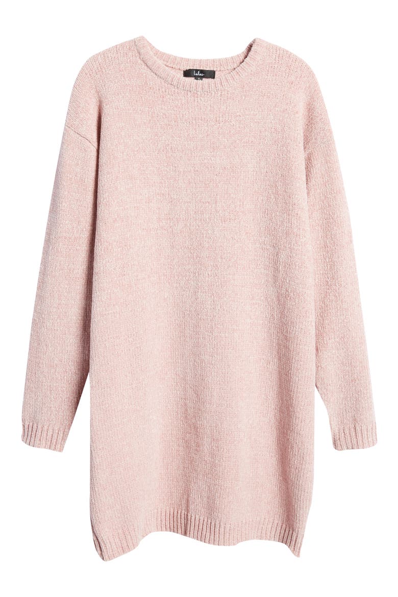 Sunday Afternoon Long Sleeve Chenille Sweater Dress, Alternate, color, DUSTY PINK