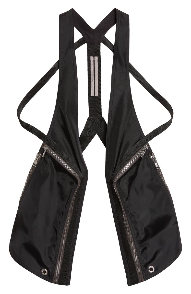 Rick Owens Temple Bauhaus Vest, Main, color, Black