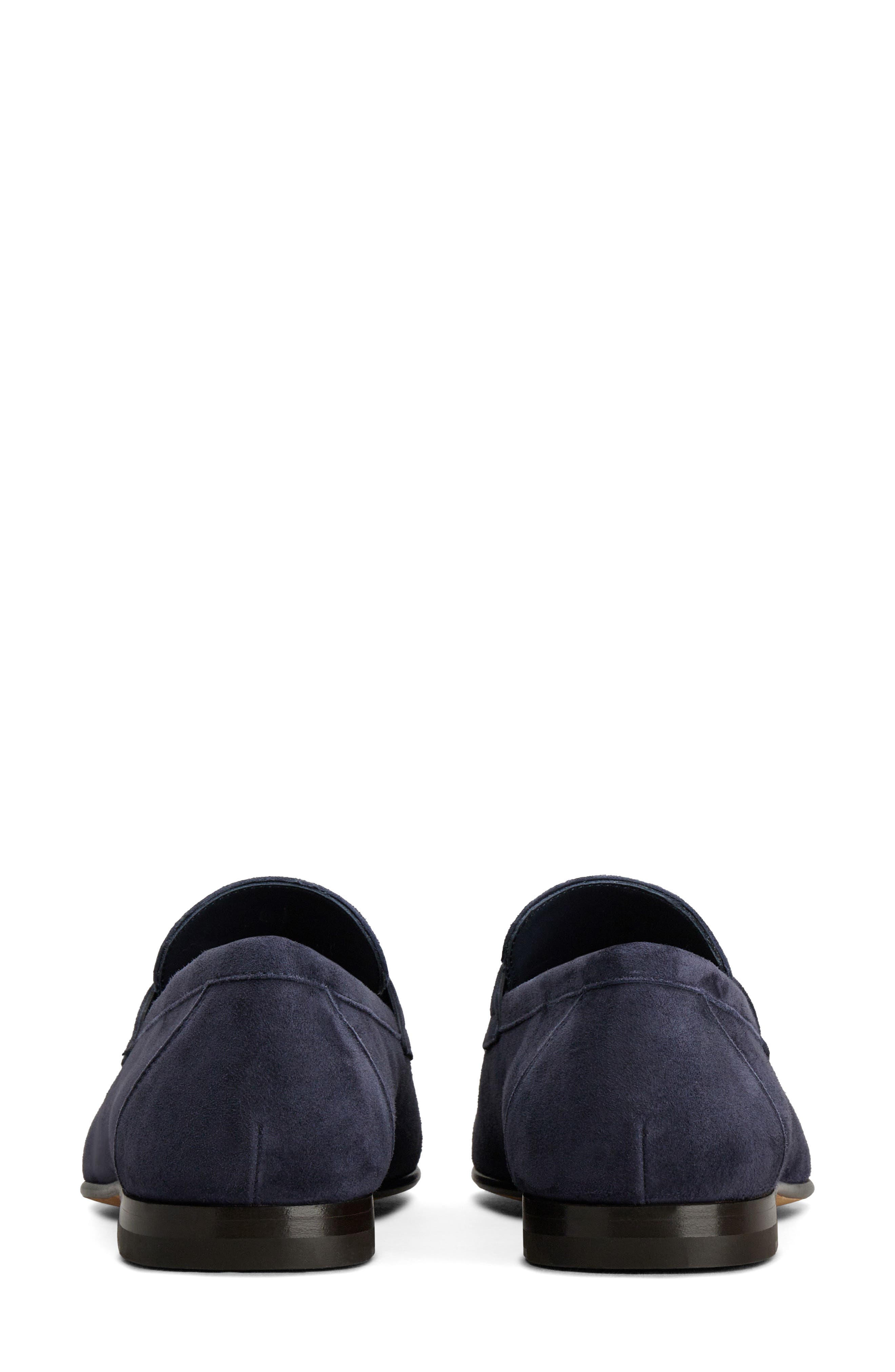 Tod's Deconstructed Penny Loafer, Alternate, color, Blue