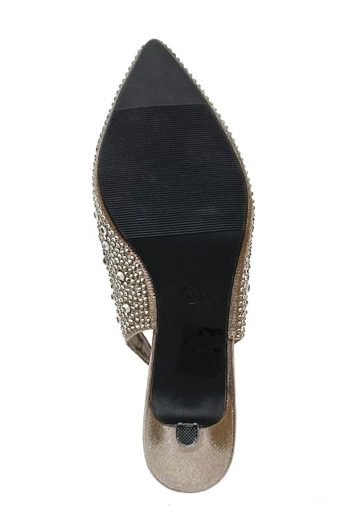 Lady Couture Onyx Rhinestone Slingback Pump In Gray