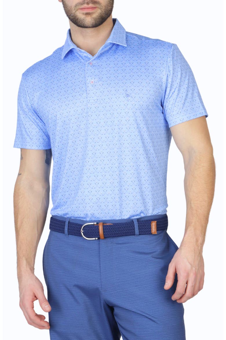 Golf Clubs Performance Polo, Alternate, color, BLUE BYRD