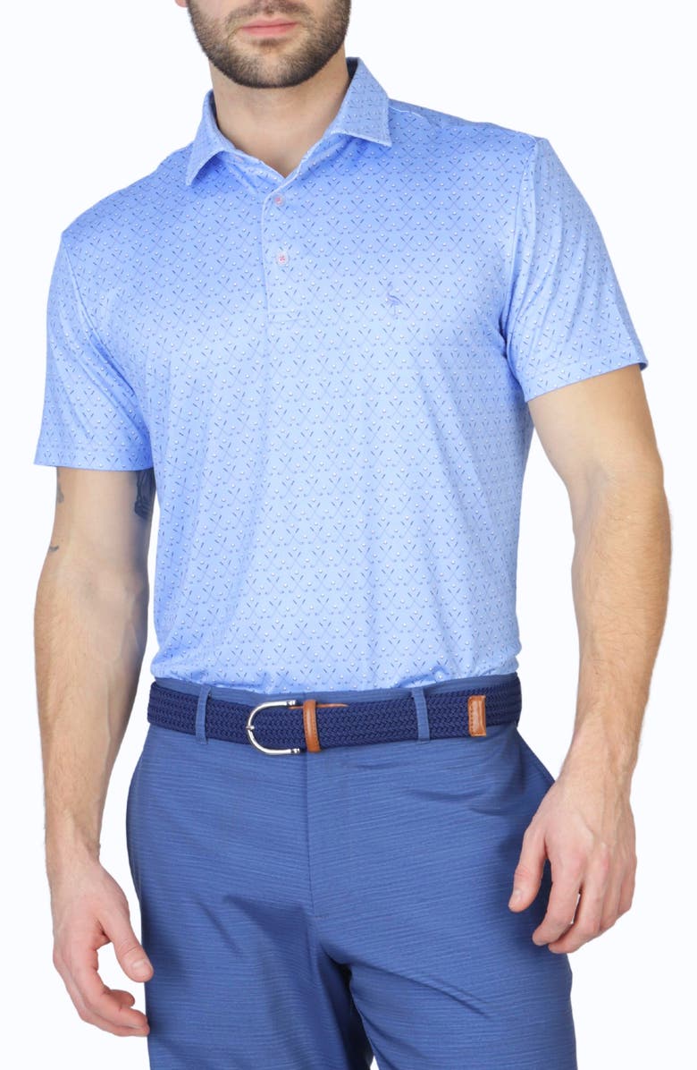 TailorByrd Golf Clubs Performance Polo, Alternate, color, Blue Byrd