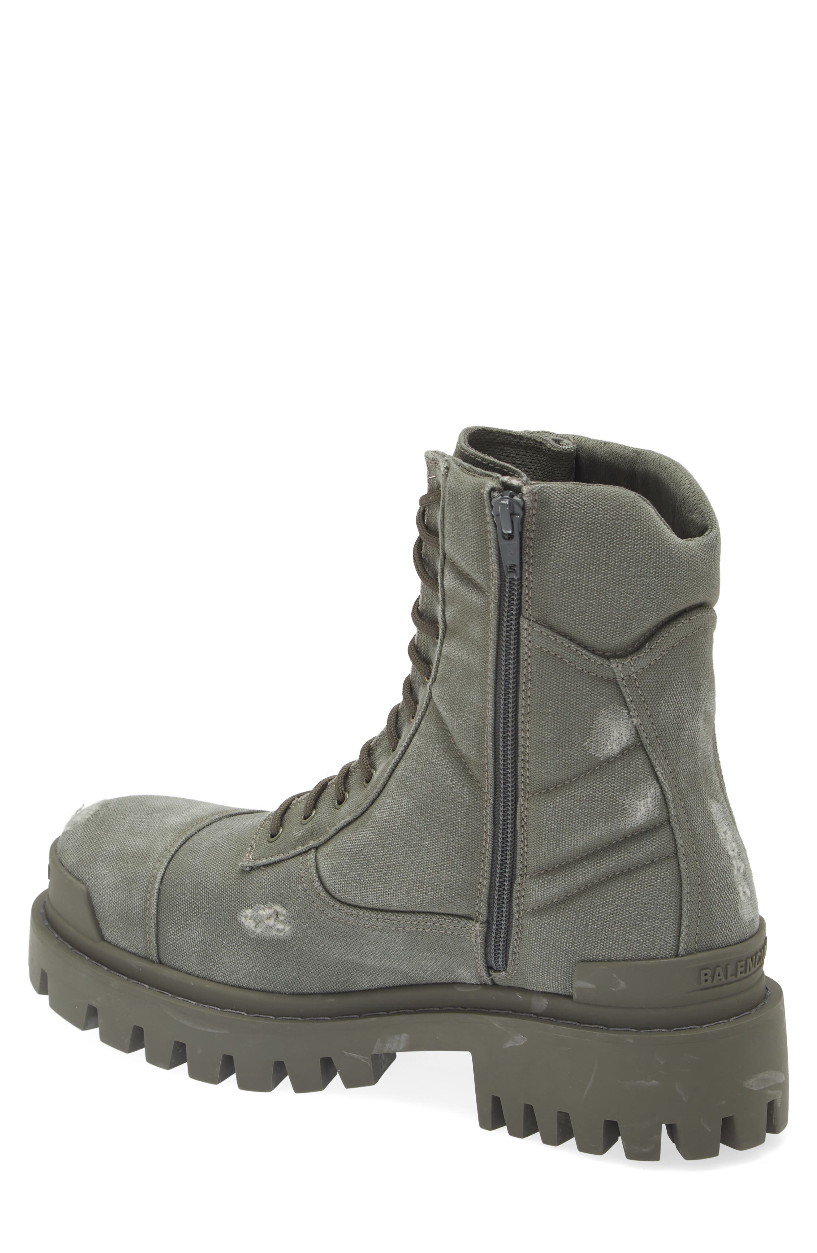 Balenciaga Strike Combat Boot, Alternate, color, 