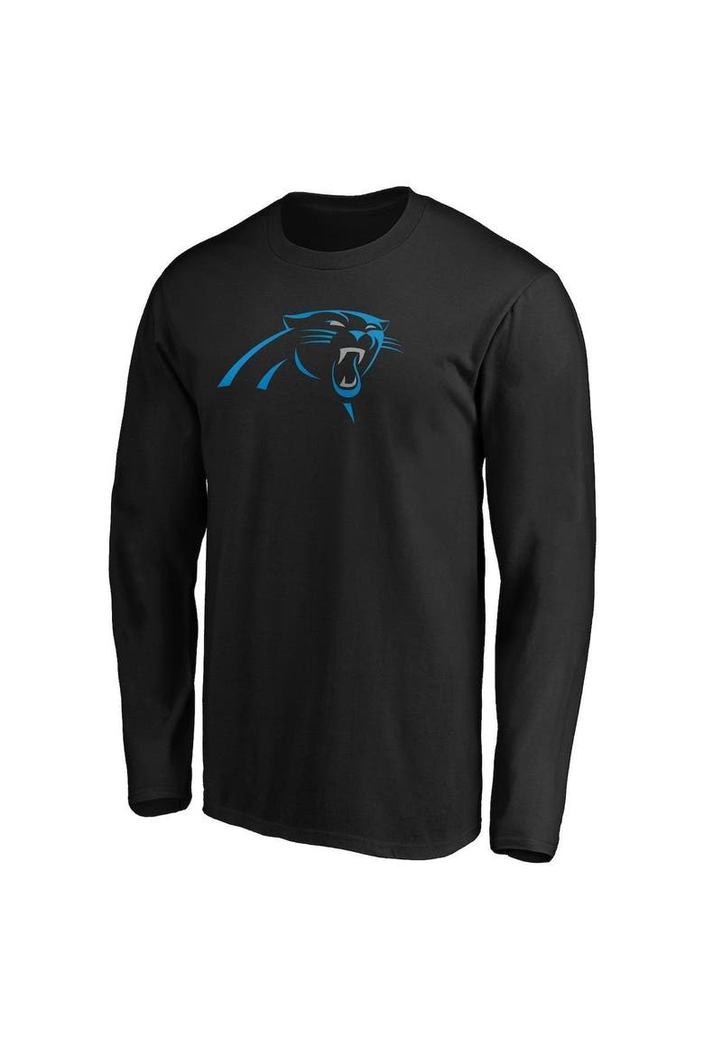 Men's Fanatics Branded Black Carolina Panthers Big & Tall Primary Team Logo Long Sleeve T-Shirt, Alternate, color, BLACK
