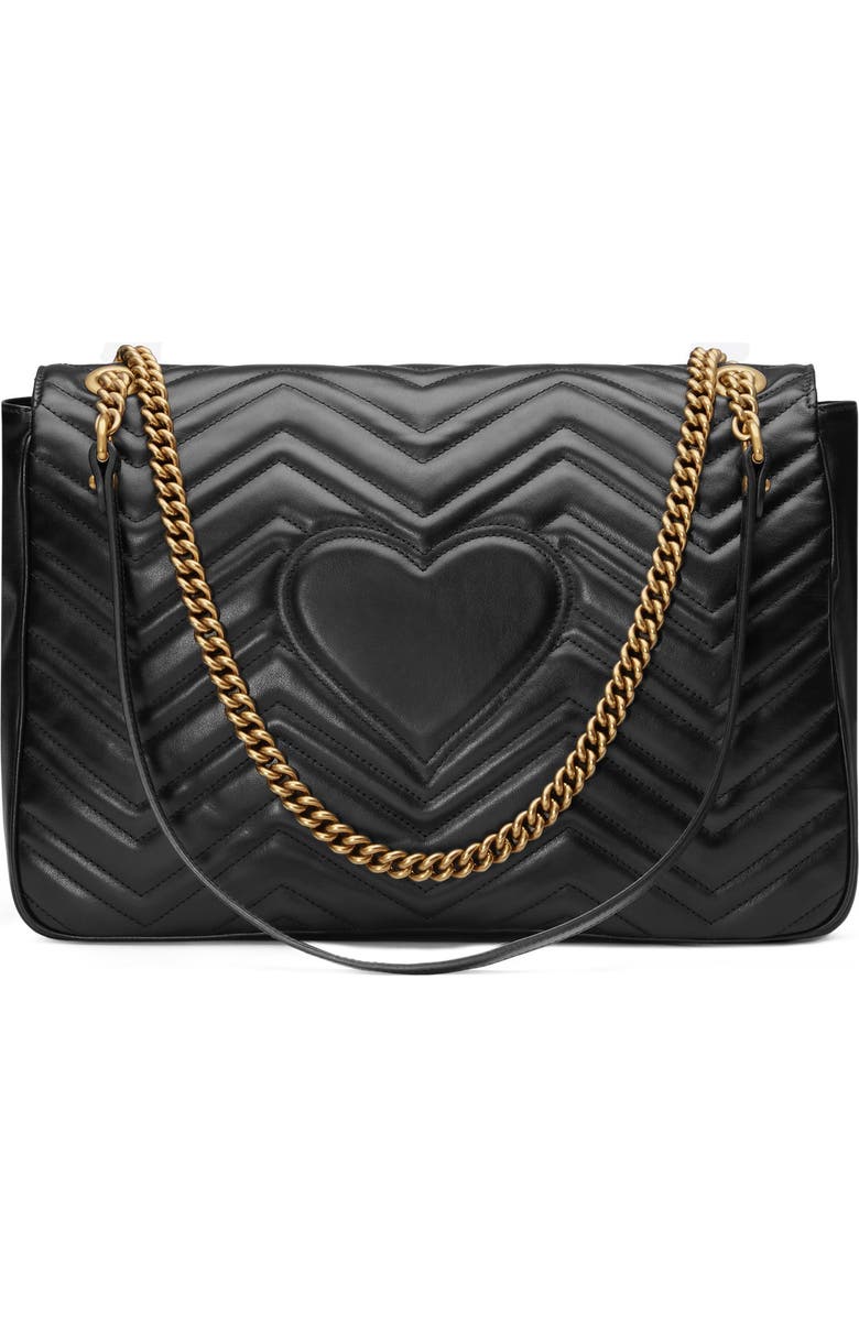 Gucci Large Matelassé Leather Shoulder Bag, Alternate, color,