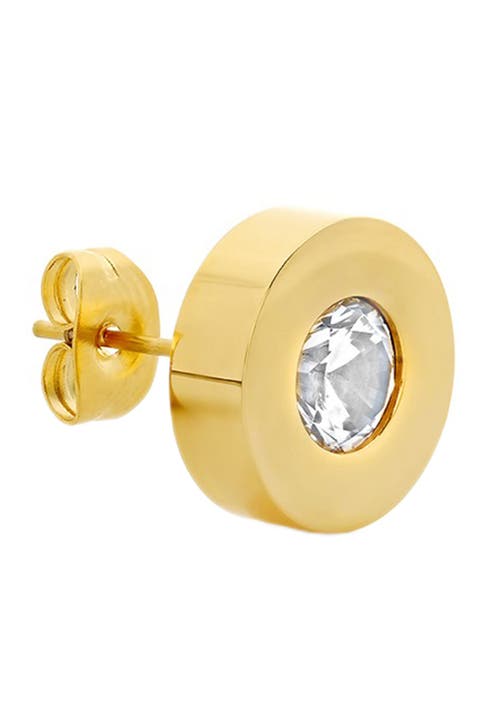 Swarovski Crystal Embellished Round Stud Earrings