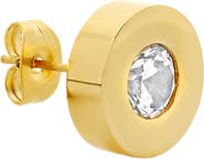 HMY JEWELRY Swarovski Crystal Embellished Round Stud Earrings