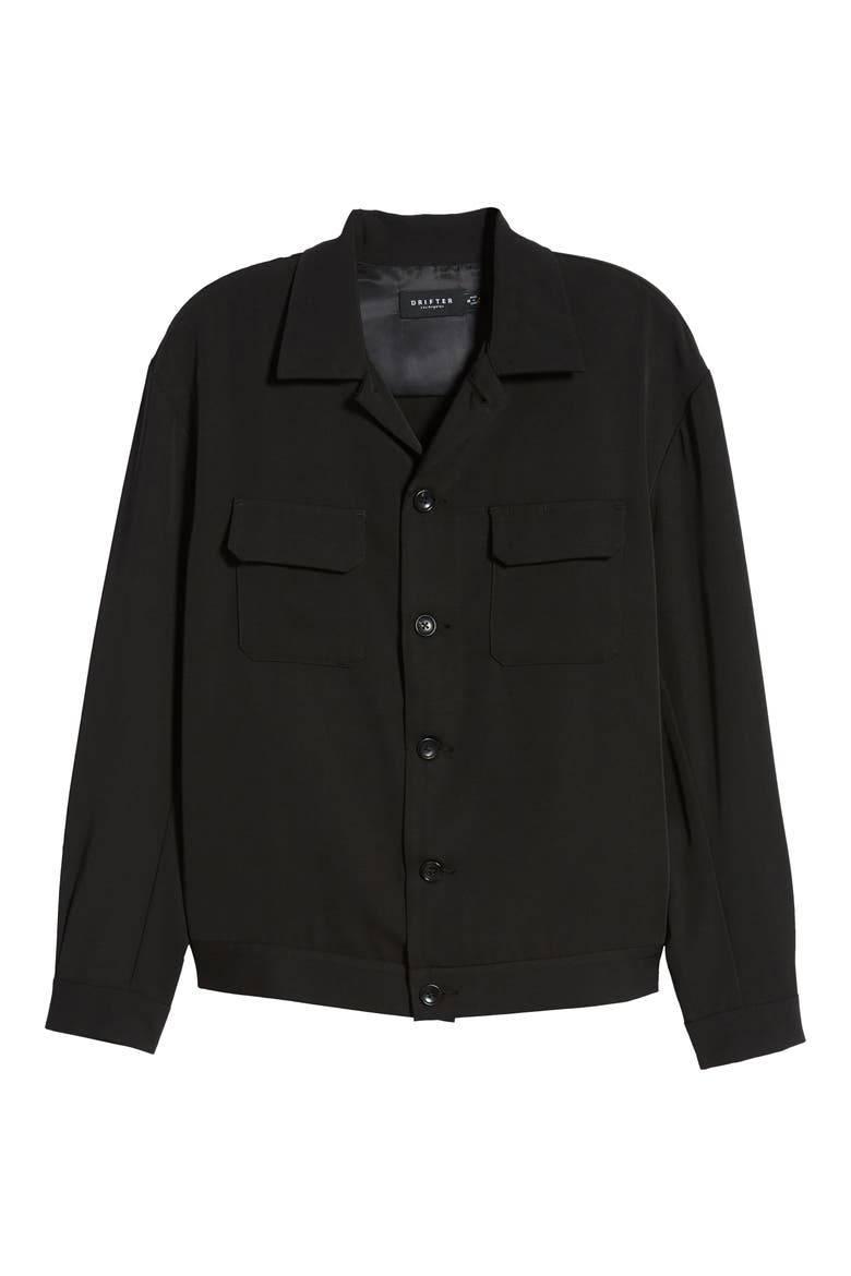 Pala Shirt Jacket, Alternate, color, BLACK