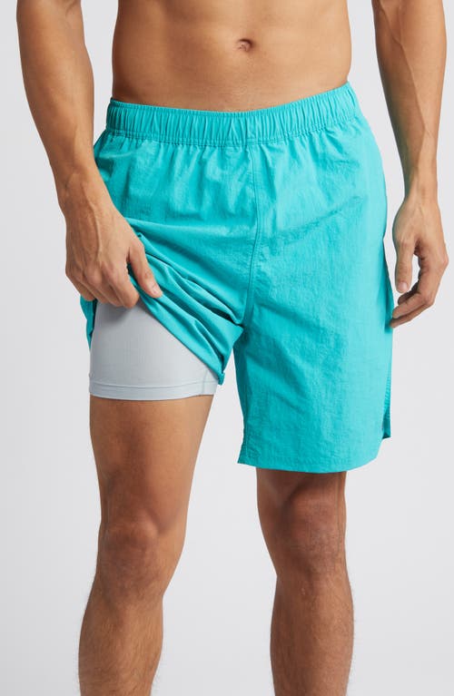 Saxx Go Coastal Swim Trunks In Baltic
