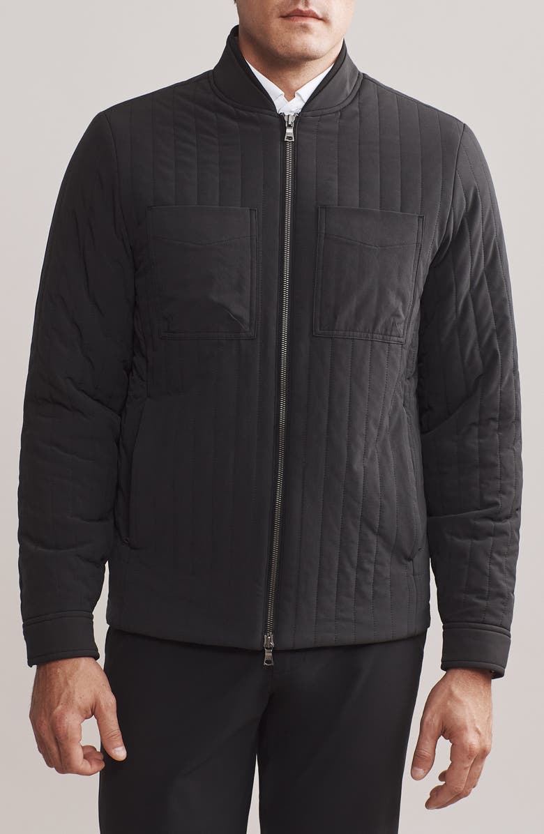 Rhone Skyline Quilted Jacket, Main, color, Black