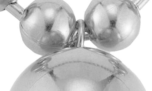 Shop Chloe & Madison Chloe And Madison Bead Statement Necklace In Silver