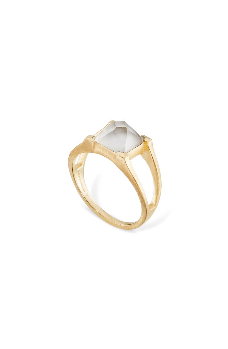Dean Davidson Petite Plaza Ring, Main, color, Iridescent Pearl/ Gold