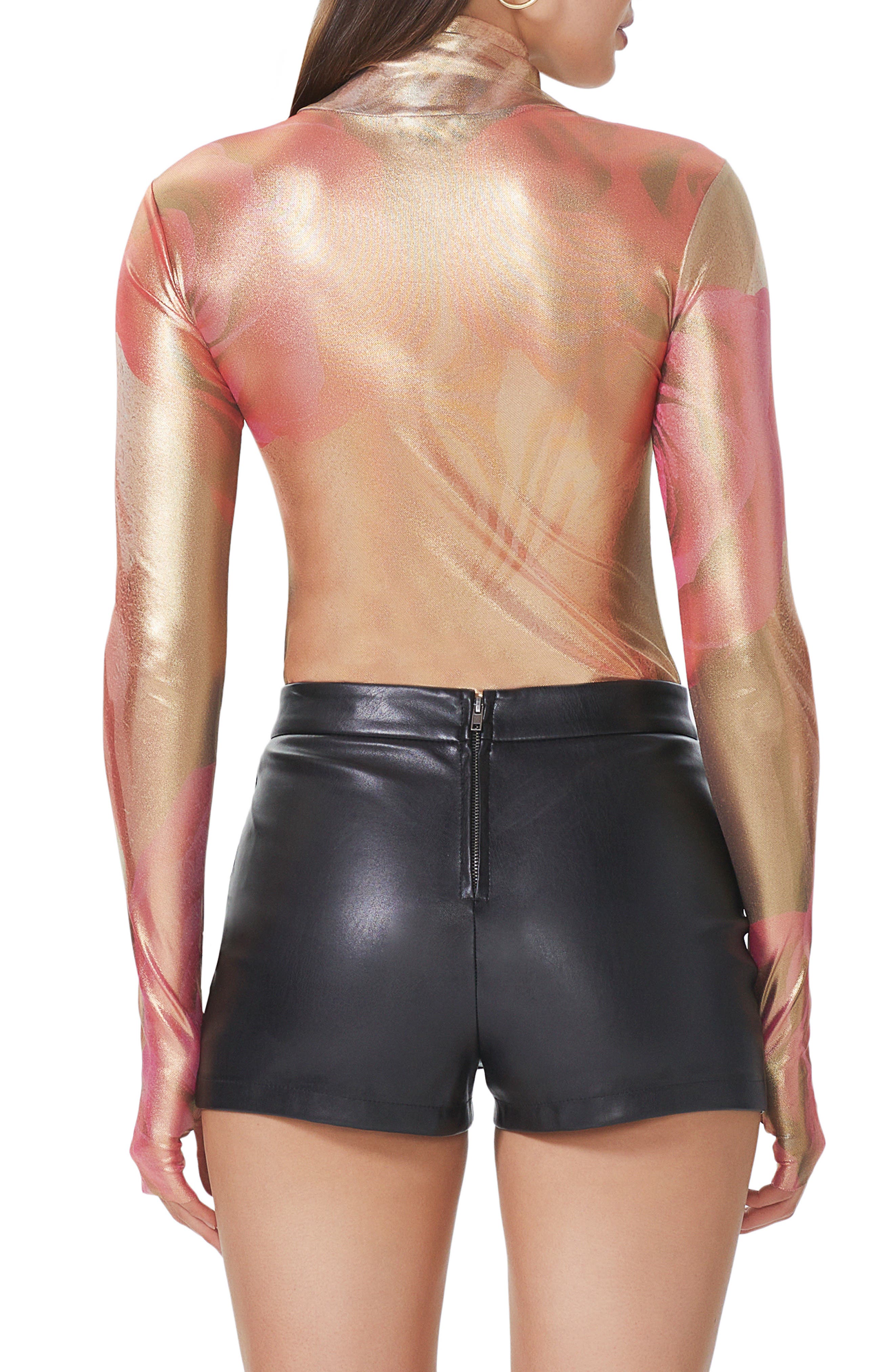 Zadie Foil Print Turtleneck Top - image 2