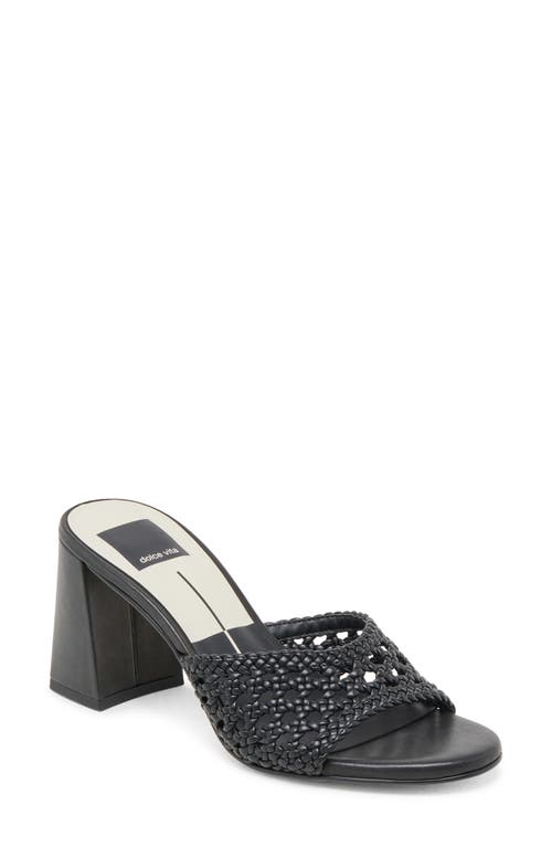 Dolce Vita Margoe Heels Black Woven Stella In Black