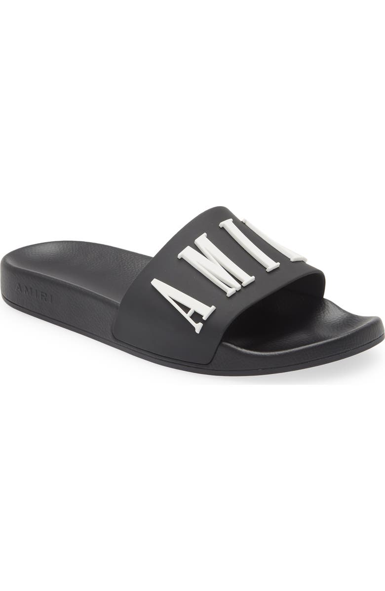 AMIRI Logo Pool Slide Sandal, Main, color,