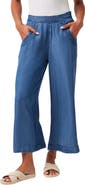 TravisMathew Old Havana Crop Wide Leg Chambray Pants