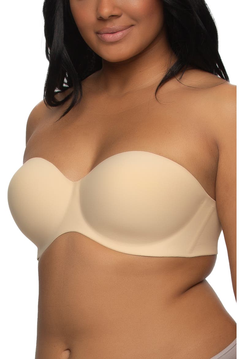 Hint of Skin Underwire Strapless Bra, Alternate, color, BARE