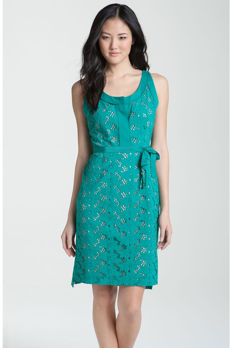 'Jessie' Sleeveless Dress, Main, color, SURF BREAK