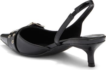 Aura Kitten Heel Slingback Pump