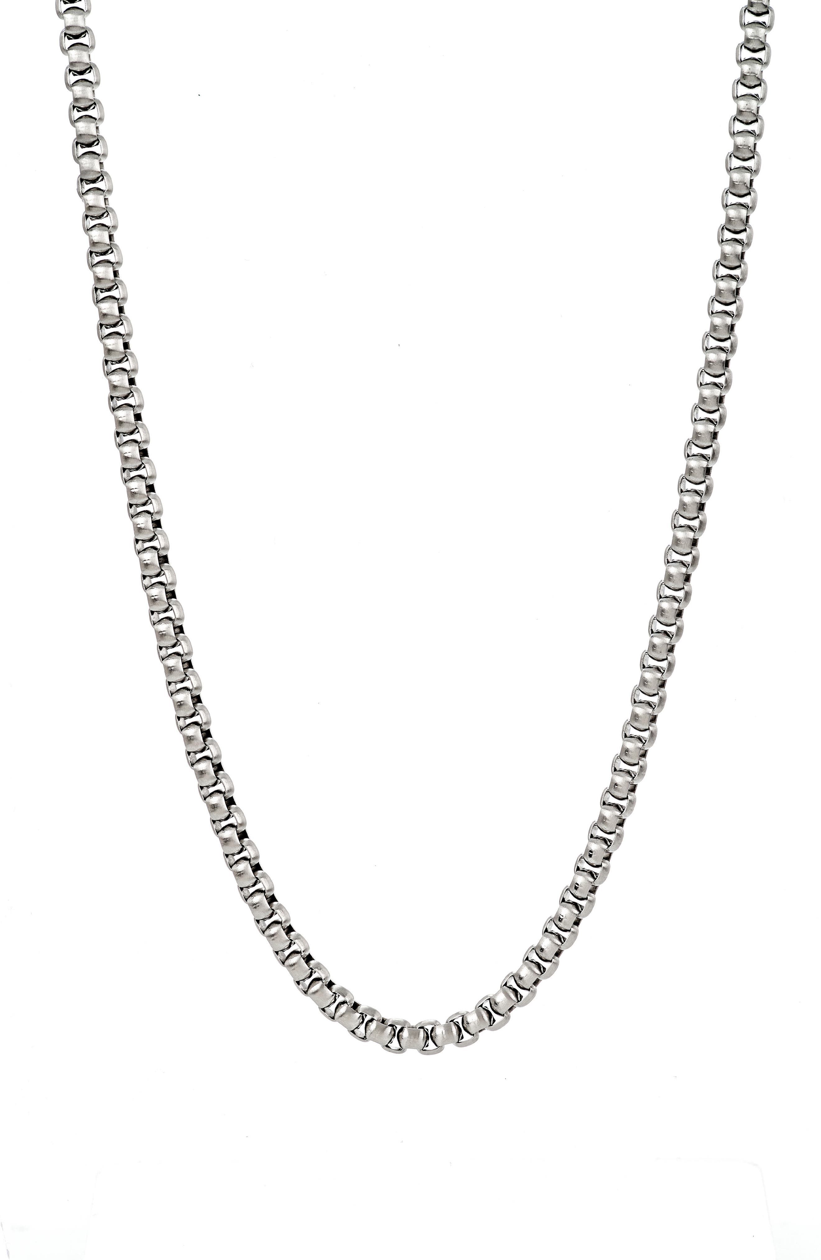Men's Box Chain Necklace