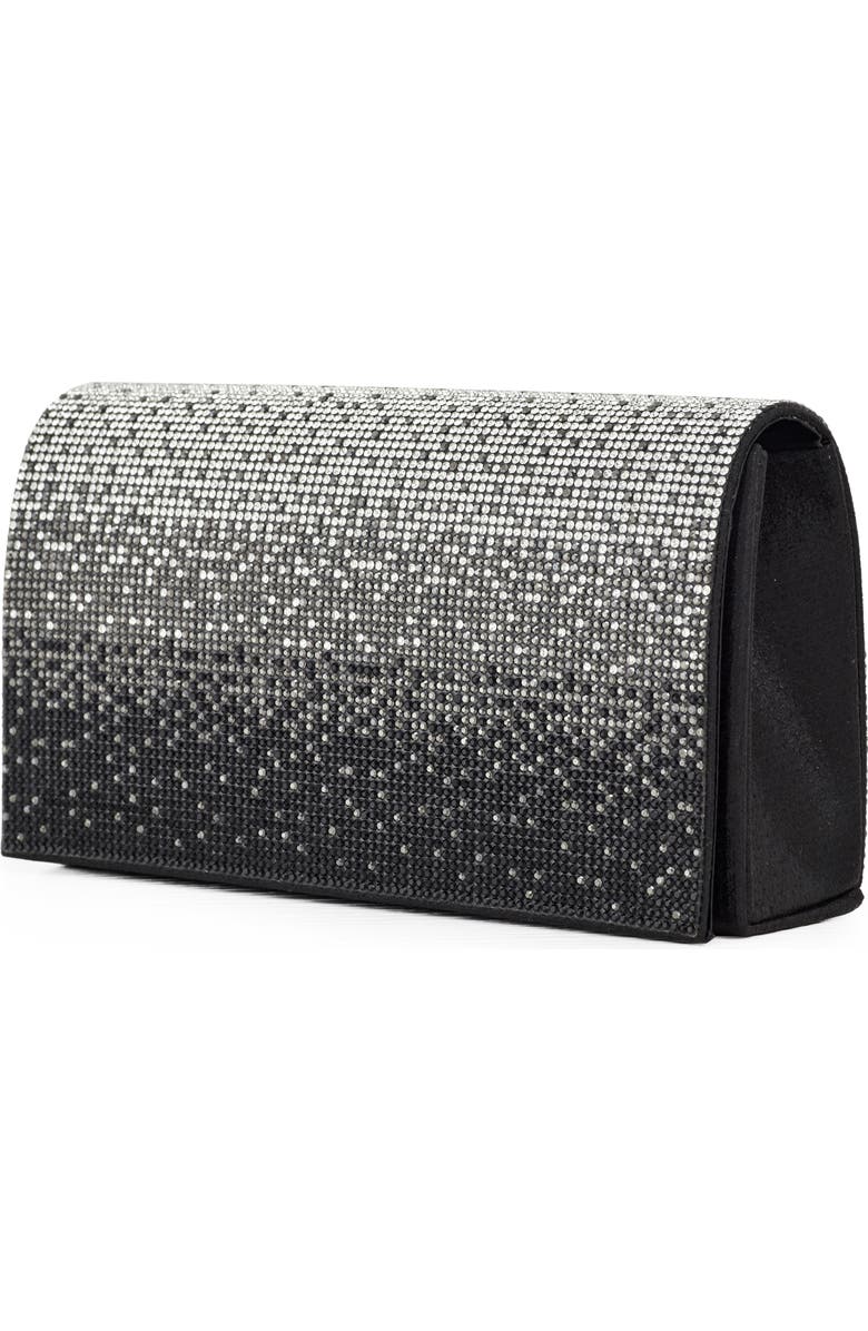 LADY COUTURE Rhinestone Envelope Clutch Bag, Main, color, Black Multi