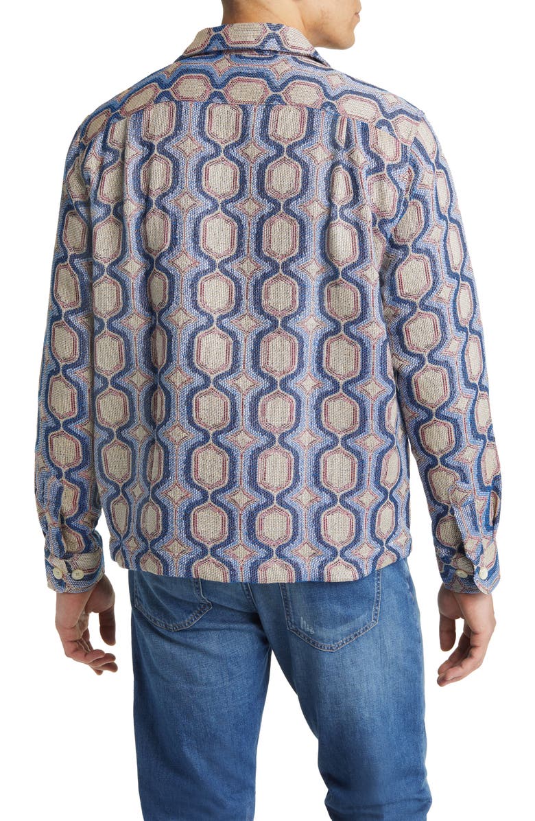 Corridor Mosaic Cotton Blend Military Jacket, Alternate, color, 