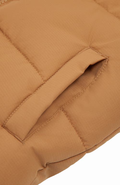 Rokka&rolla Fleece Lined Cloud Hooded Jacket In Brown