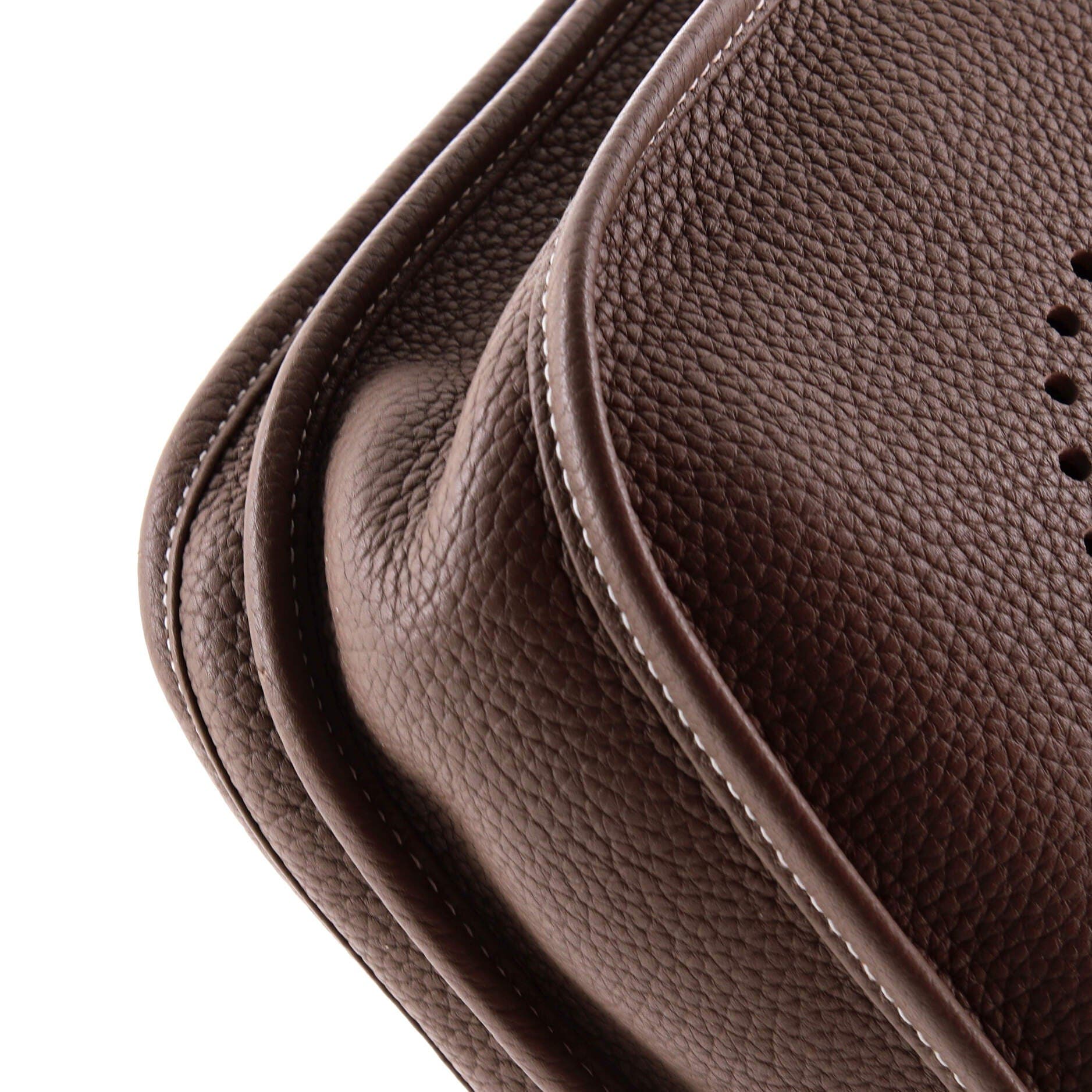 Pre-Owned Hermes Evelyne Bag Gen III Clemence PM, Alternate, color, Etoupe