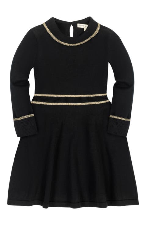 Baby Girls' Organic Ruffle Collar Sweater Dress, Infant