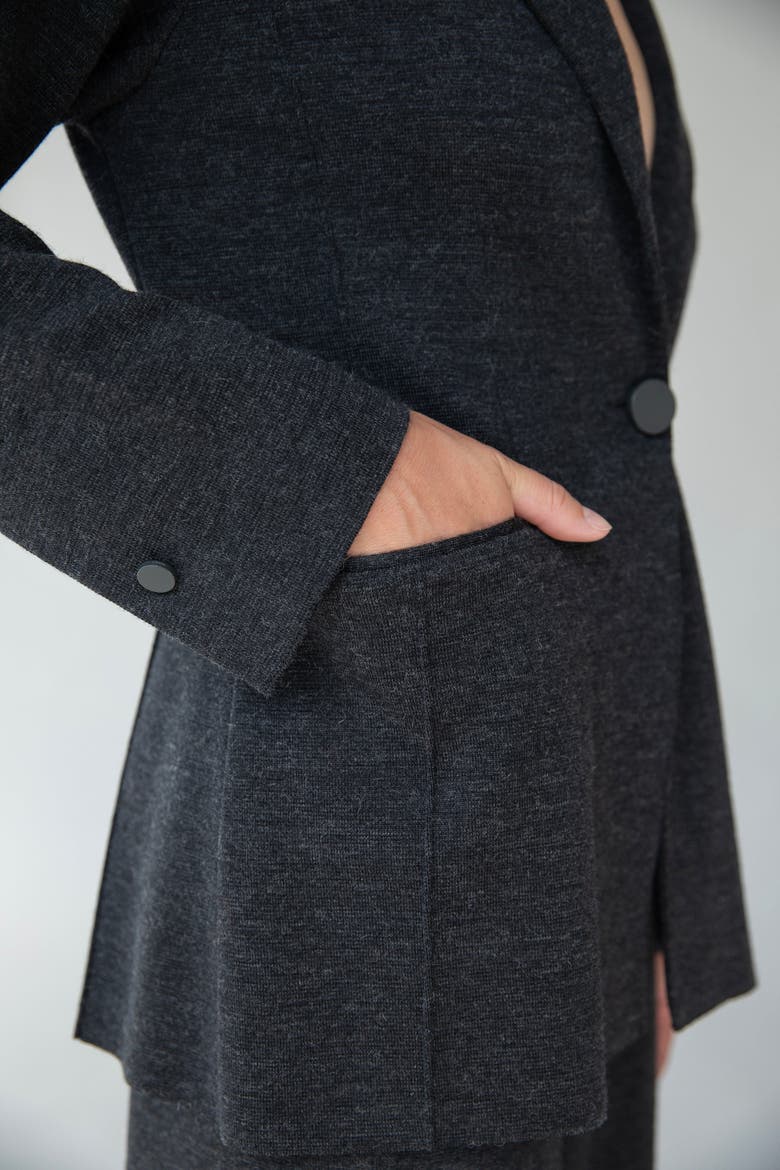 Gabi Blazer, Alternate, color, CHARCOAL