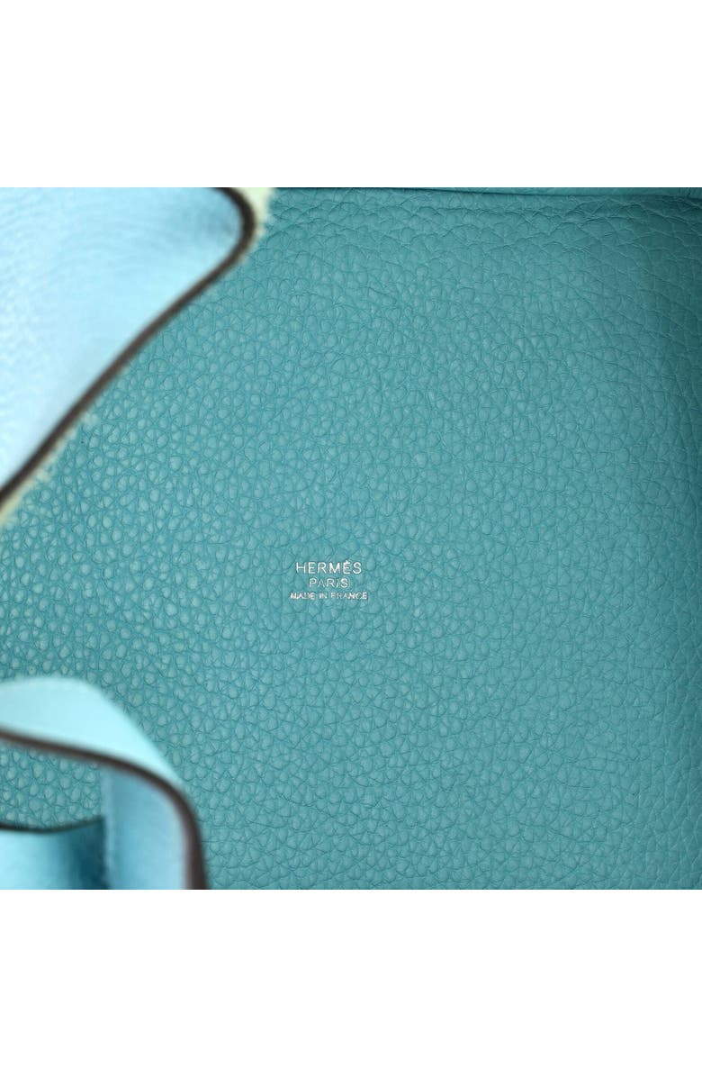 Pre-Owned Hermes Picotin Lock Bag Clemence MM, Alternate, color, Bleu Atoll