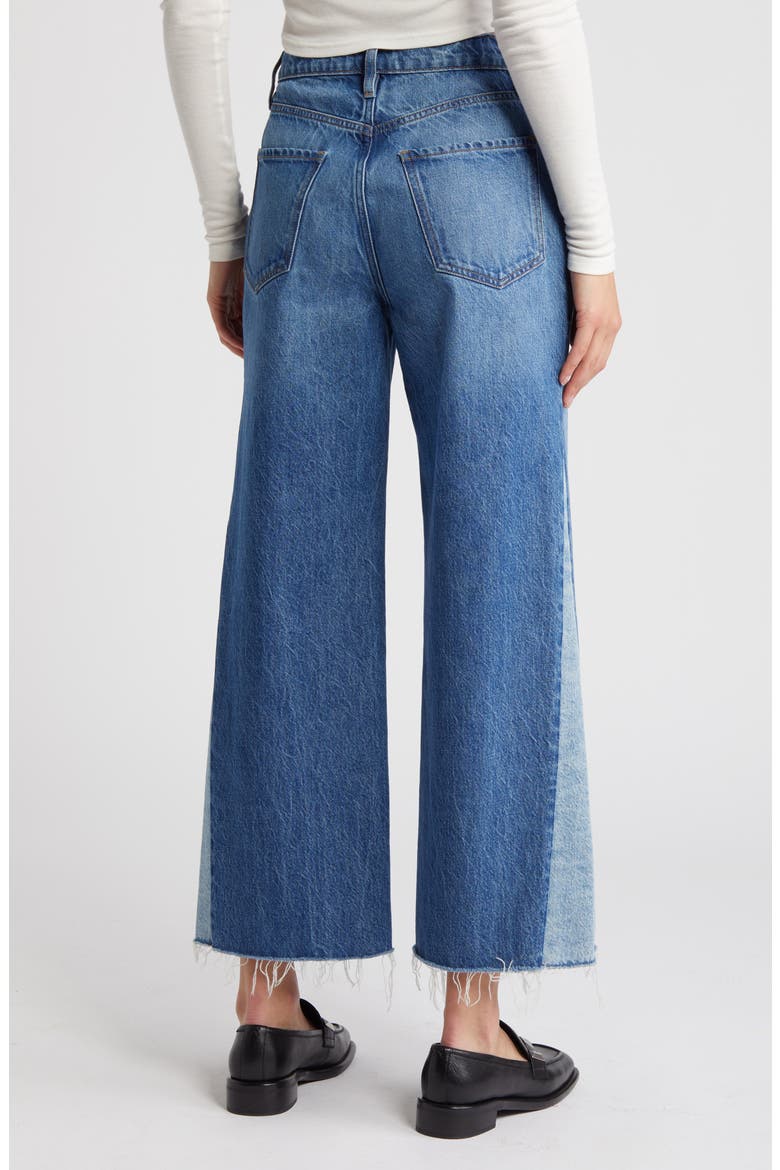 Le Jane Raw Hem Crop Wide Leg Jeans, Alternate, color, SHYLOCK