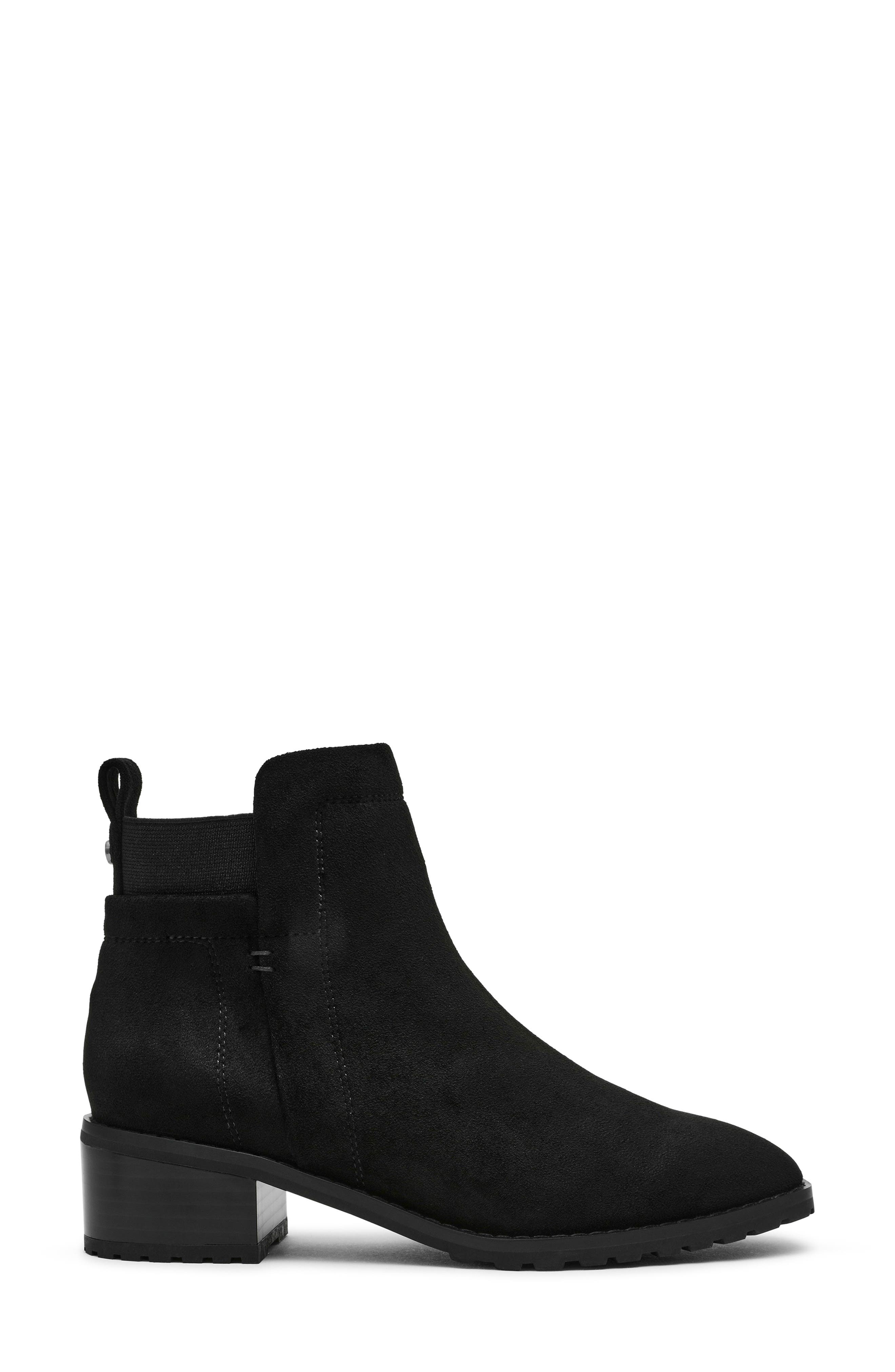 Anne Klein Shellby Bootie, Alternate, color, Black Suede