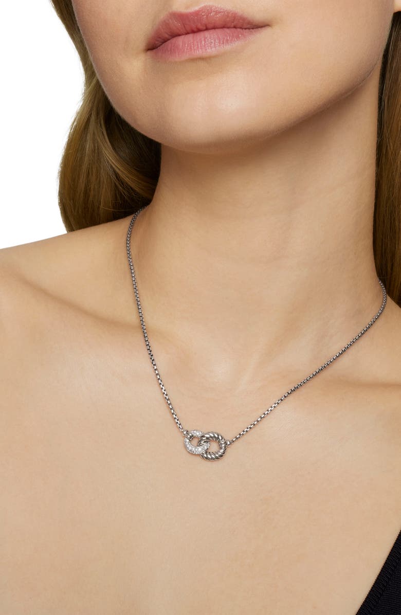 David Yurman Belmont Necklace with Diamonds, Alternate, color,