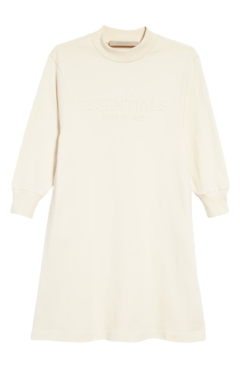 Fear of God Essentials Kids' Long Sleeve T-Shirt Dress, Main, color,
