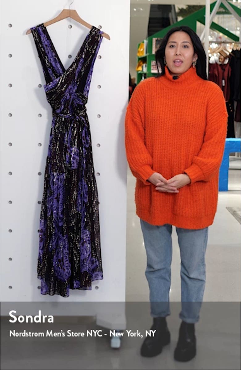 Adora Silk Blend Midi Dress, sales video thumbnail