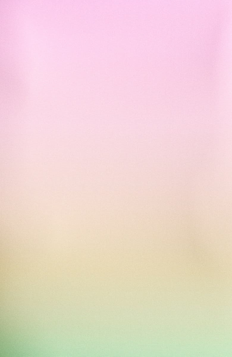 Maaji Candy Palms Spectacular Long Sleeve Crop Rashguard, Alternate, color, Green