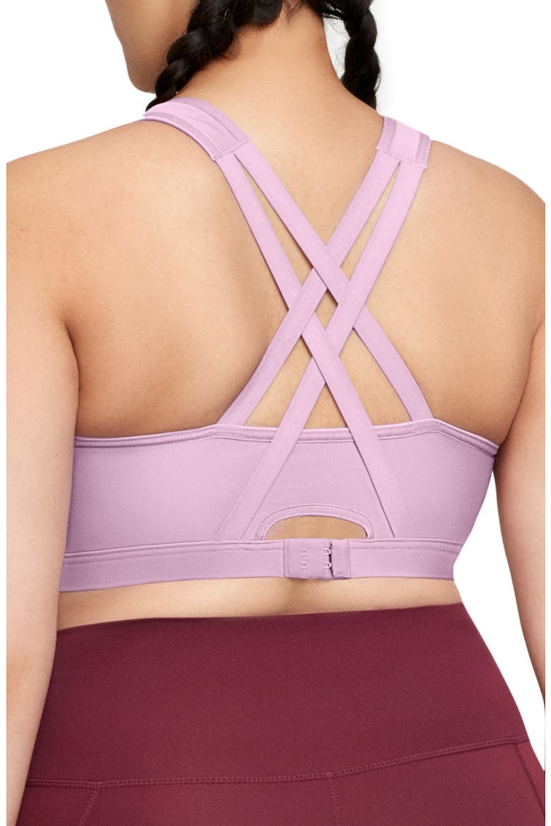 Full Figure Zip-Up Sports Bra, Alternate, color, LAVENDER