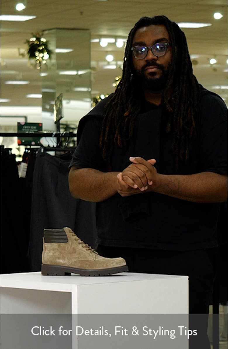 Leonard Lugged Suede Boot, sales video thumbnail