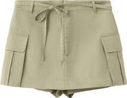 MANGO Falda Cotton Blend Skort