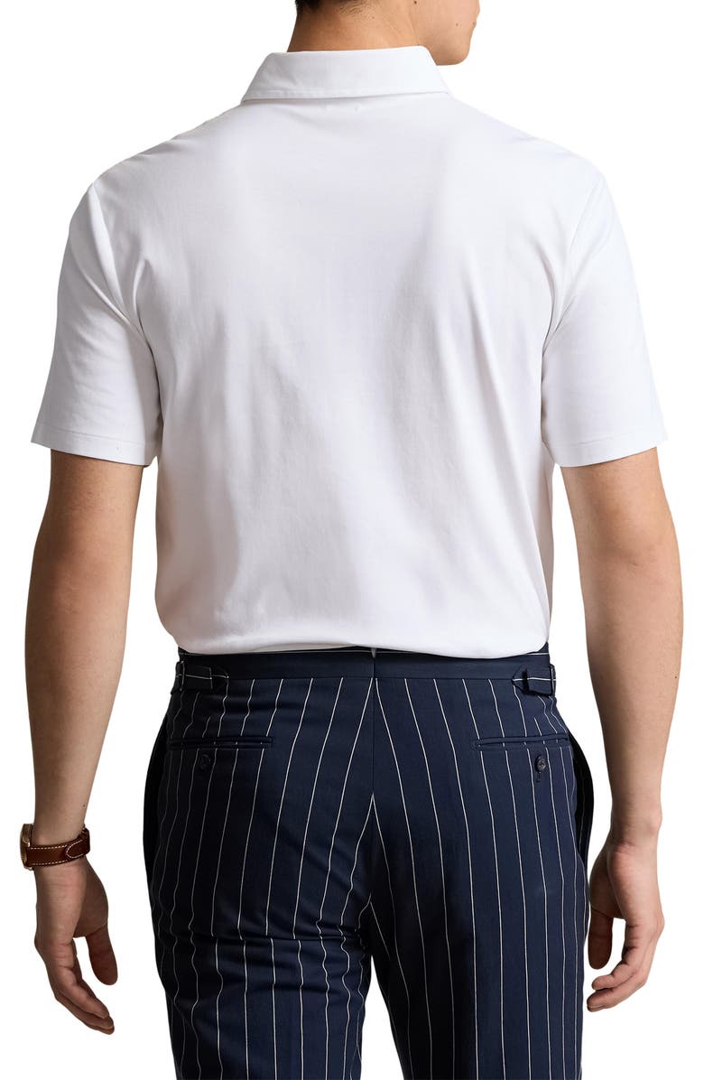 Polo Ralph Lauren Classic Fit Solid White Cotton Polo, Alternate, color, 