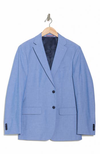 Shop Tommy Hilfiger Blue Stretch Suit Jacket