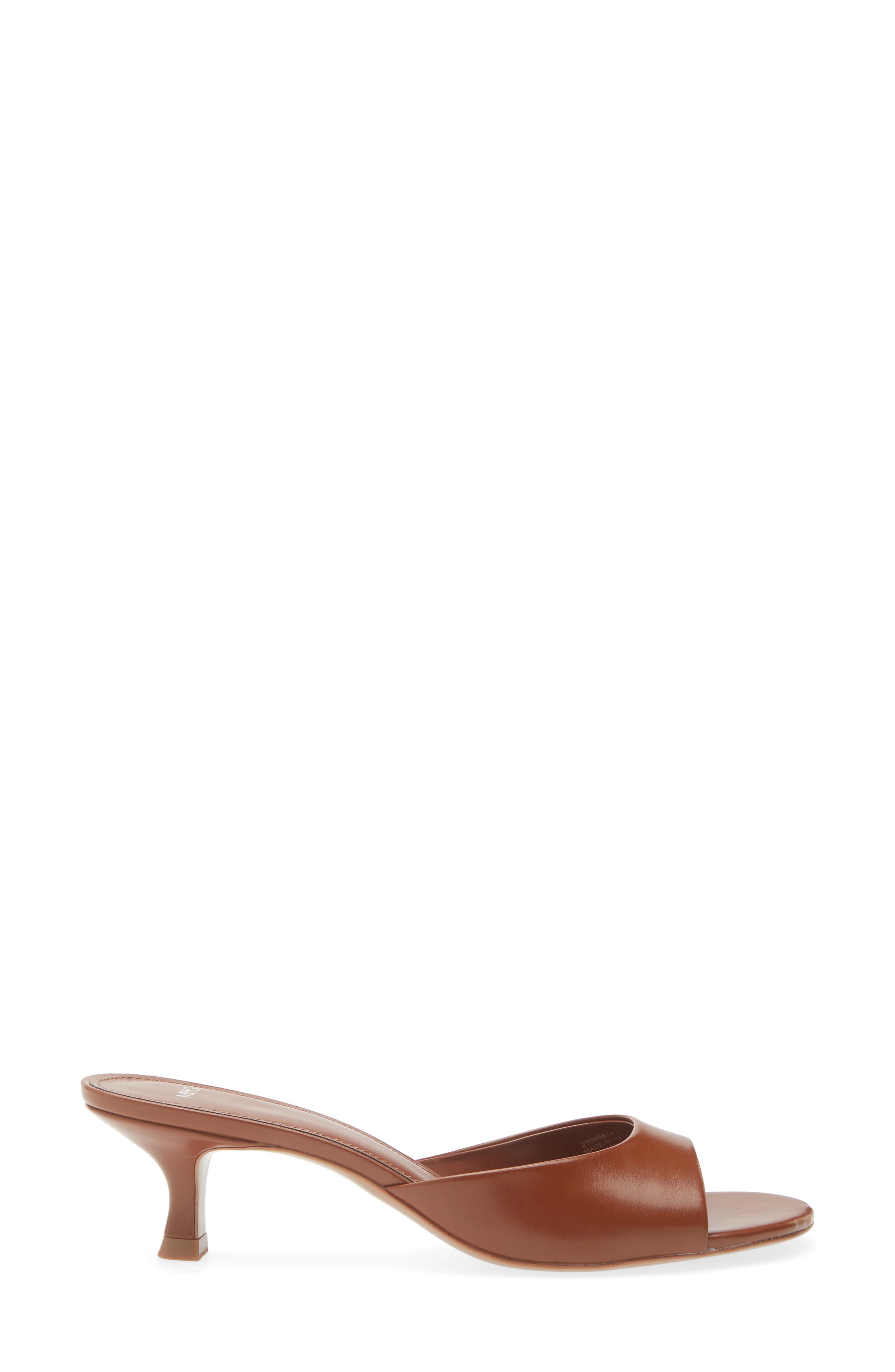 MANGO Sandy Sandal, Alternate, color, Cognac