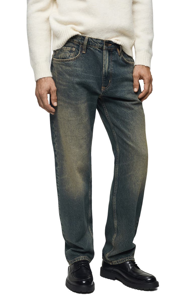 MANGO Straight Leg Jeans, Main, color, 