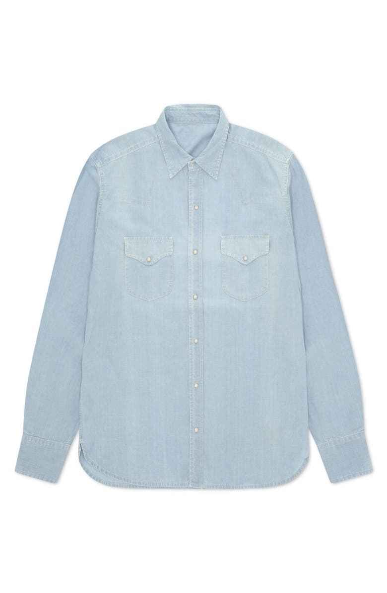 Fortela Texjc Texan Chambray Shirt, Main, color, 