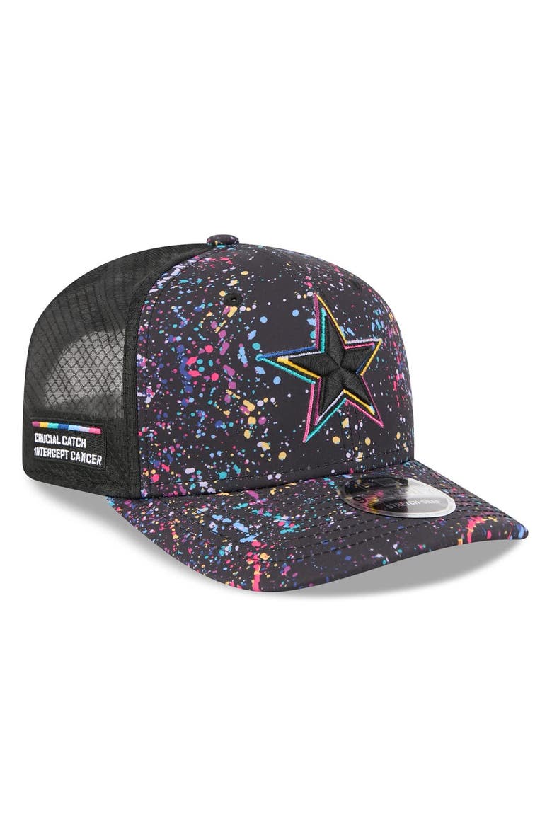 Men's New Era Black Dallas Cowboys 2025 NFL Crucial Catch 9SEVENTY Adjustable Hat, Main, color, Black