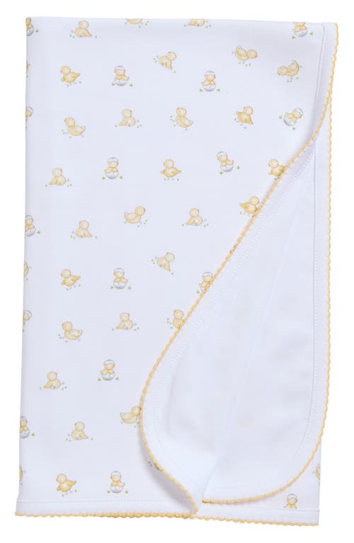 Kissy Kissy Hatchlings Pima Cotton Blanket In White