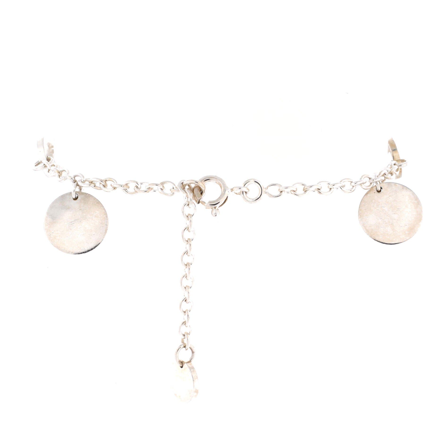 Pre-Owned Hermes Ex-Libris Bracelet Sterling Silver with 18K Rose Gold, Alternate, color, Silver